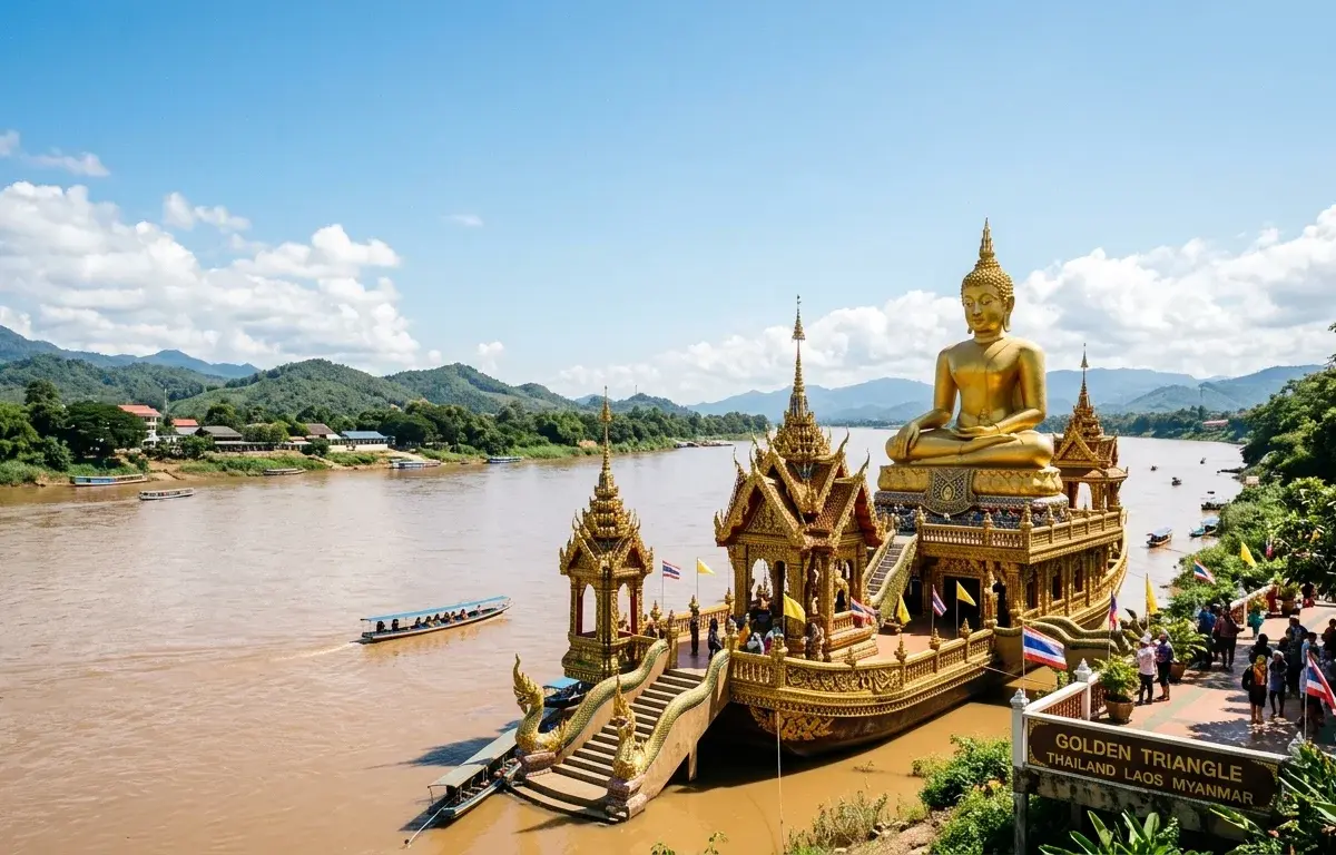 Golden Triangle Chiang Saen Mekong River
